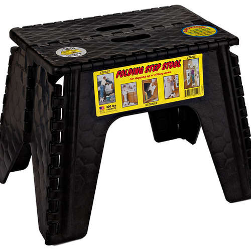 foldable black step stool