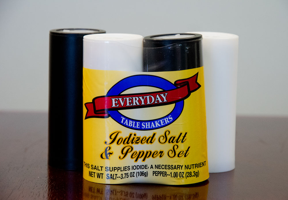 packaged salt and pepper shakers in Everyday shrink wrap